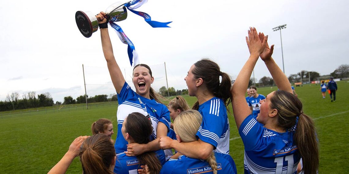 Laois, VERY Camogie Division 3 Champions for 2025. Photo: Leah Scholes/INPHO